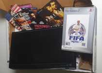 Zestaw Odtwarzacz DVD + filmy + FIFA 2001 PS2