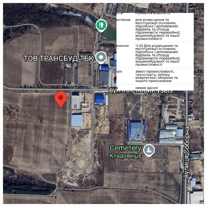 Гореничі  Ділянка Промзона Фасад