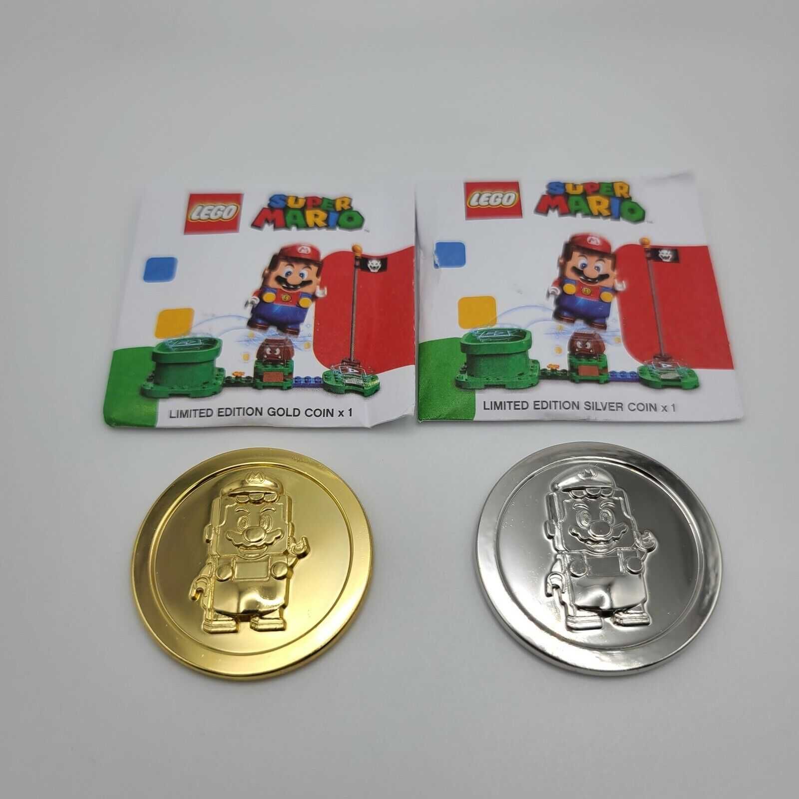 Колекційні Лего Монети - Маріо (4 "золоті" і 1 "срібна")