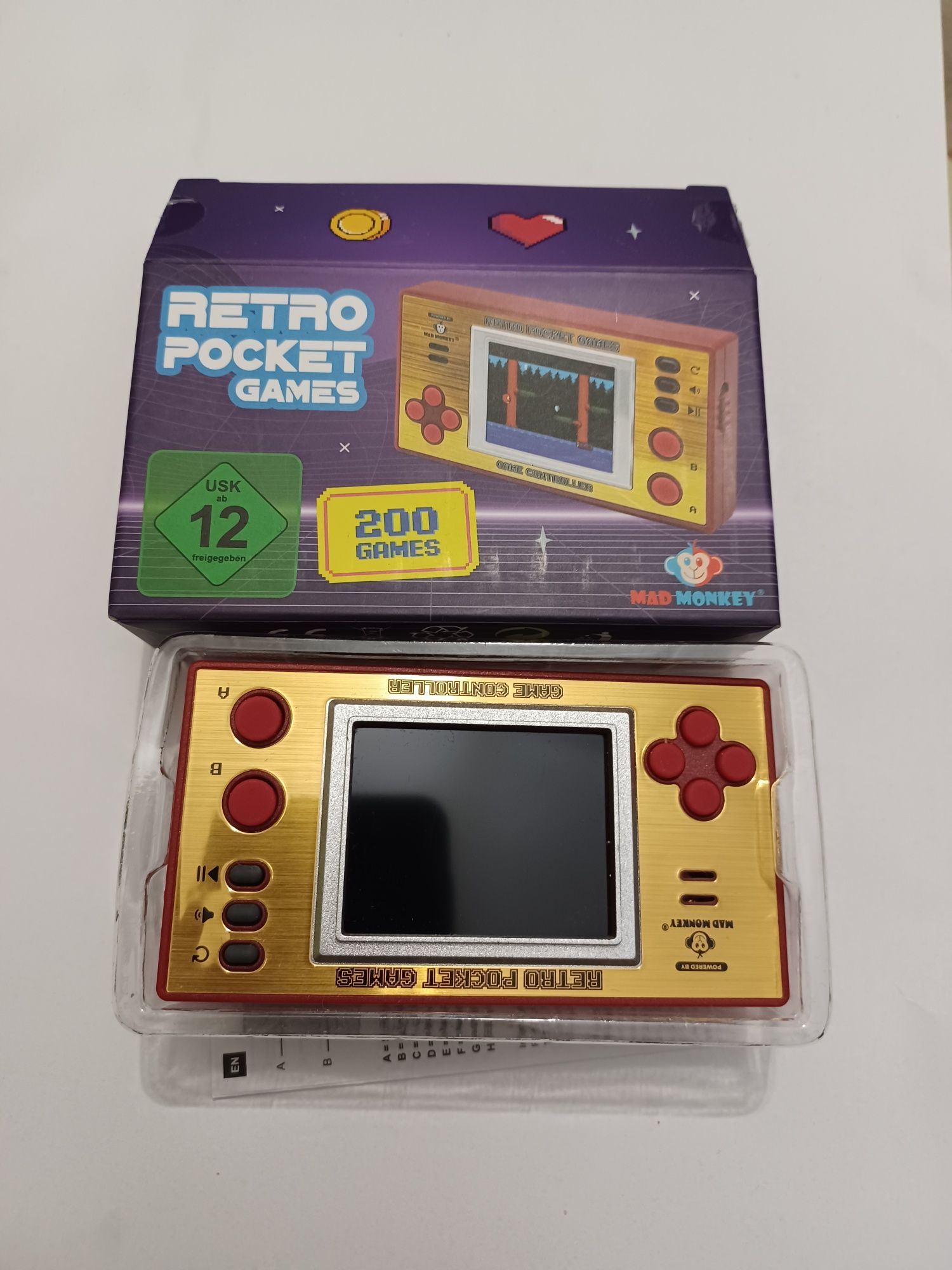 Gra, konsola retro pocket games 200 Mad Monkey