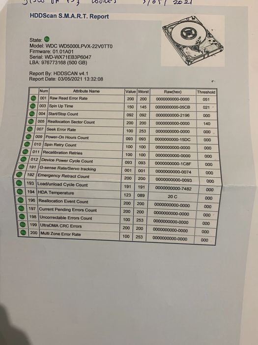 Disco Sata de 2,5 polegadas portátil de 500gb