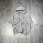 MĘSKA Bluza z Kapturem Rozpinana Szara Bawełna Logo Adidas Originals