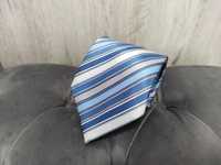 Krawat Męski Niebiesko-biały CRAVARETTO