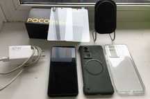 Супер комплект! Poco F5 PRO 12+4/256  +2 стекла,2 чехла,беспр. зарядка