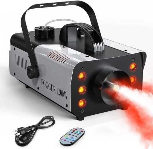 Wytwornica Dymu Led  Dymiarka FOGGER 1200W GENERATOR Pilot Zdalna
