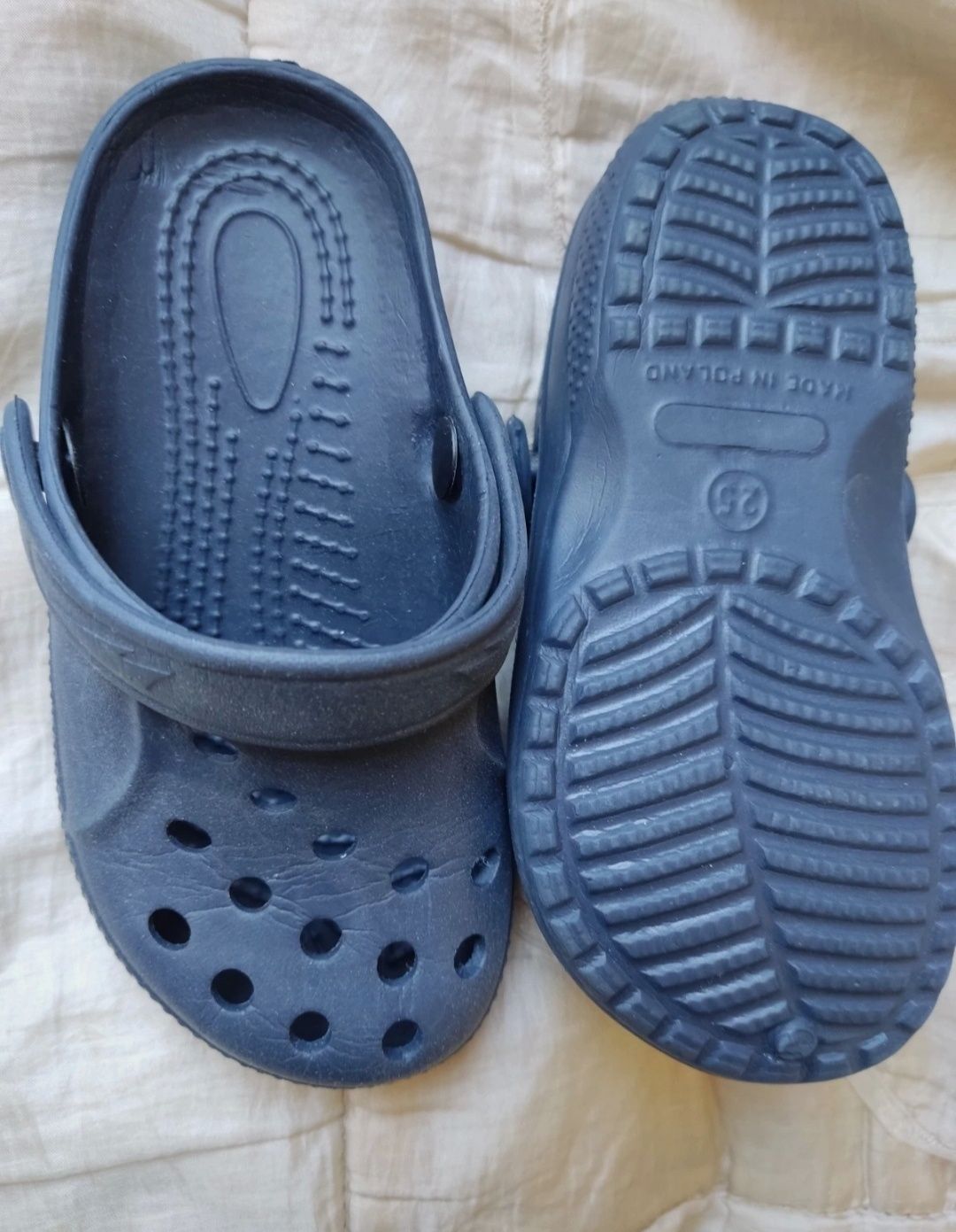 Buty dzieciece klapki a'la crocsy 25