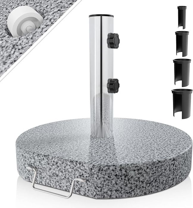 Podstawa parasola 30 kg z granitu, na kółkach