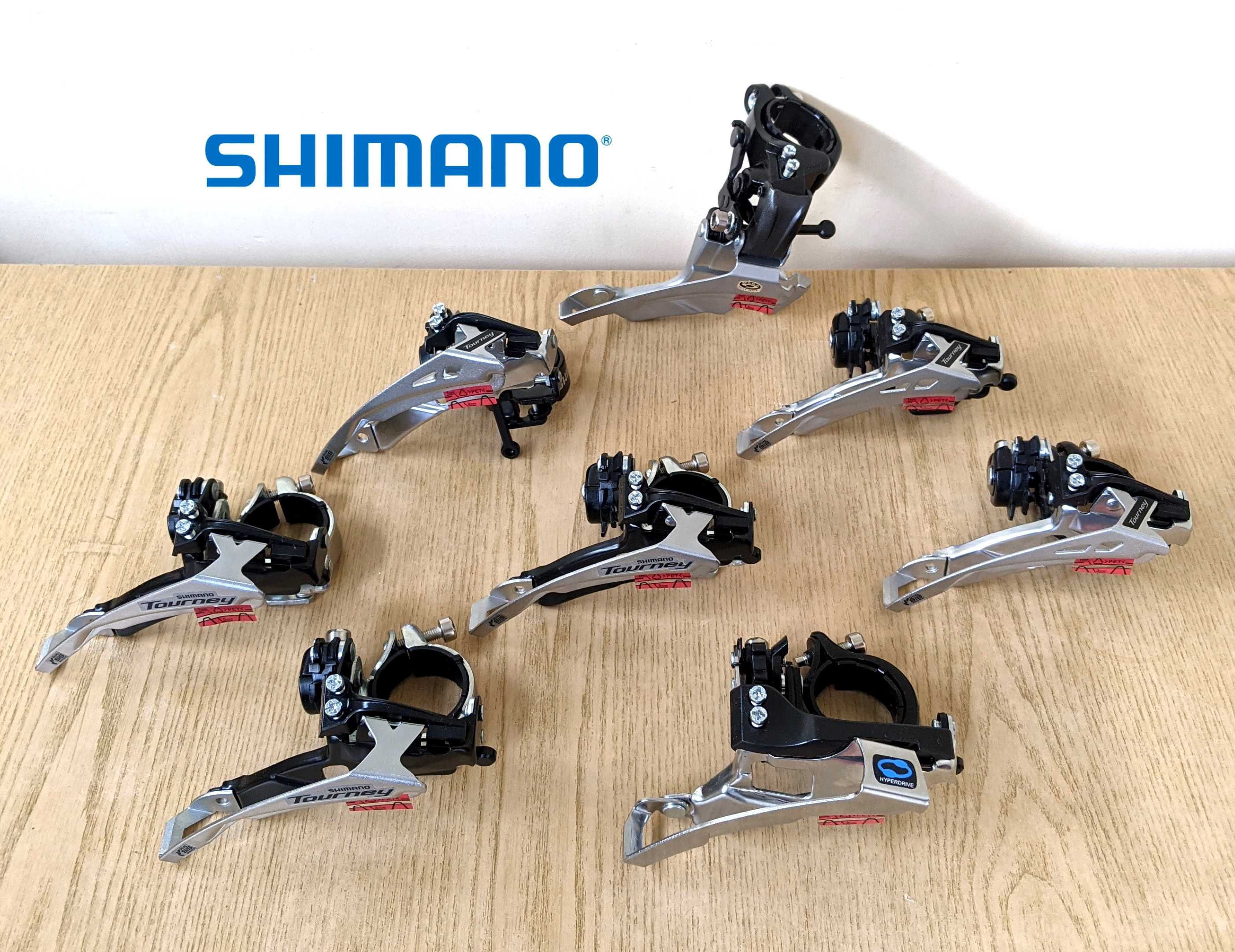 Новые передние переключатели Shimano перекидка.