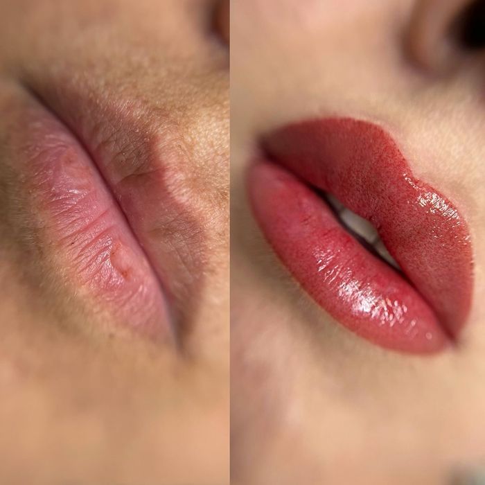 Перманентний макіяж пудра, волосок, акварель, помадний прокрас