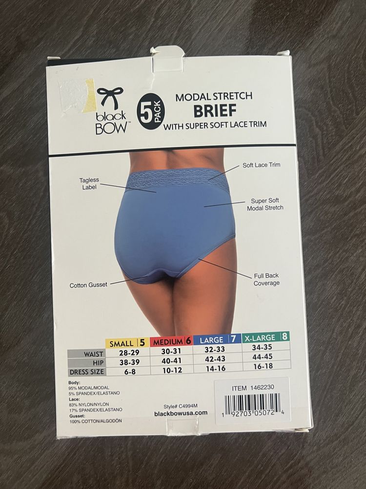 Набір трусиків 5 Pack Height Waist Brief with Lace