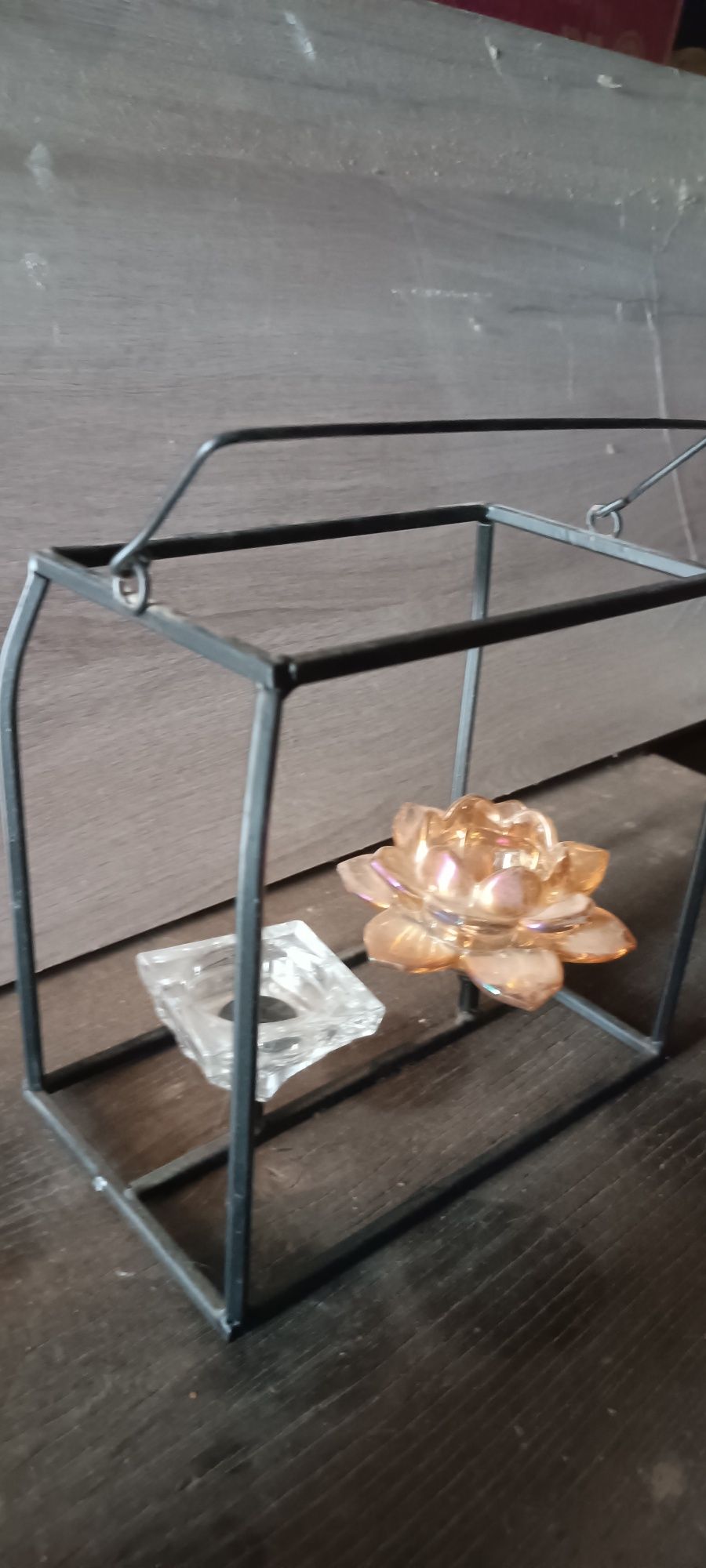 Porta velas metálico
