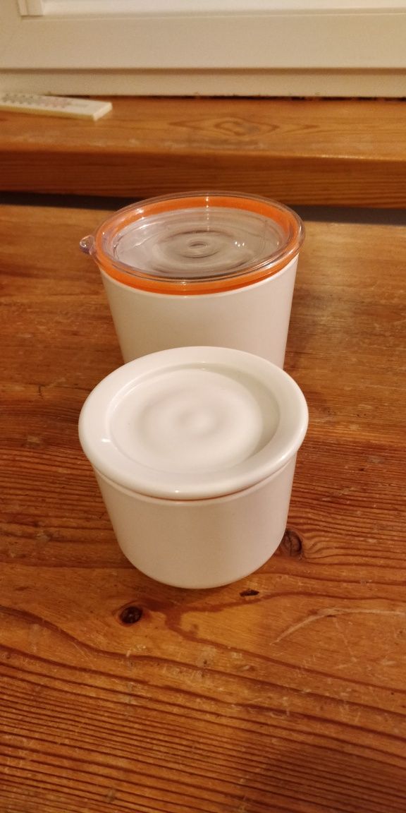 Pojemnik dwuczęściowy Lunch Pot biały/pomarańczowy