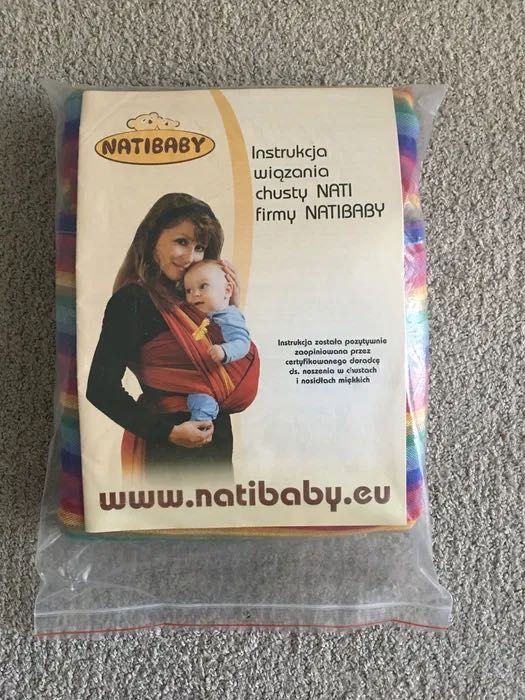 Chusta do noszenia Natibaby rainbow