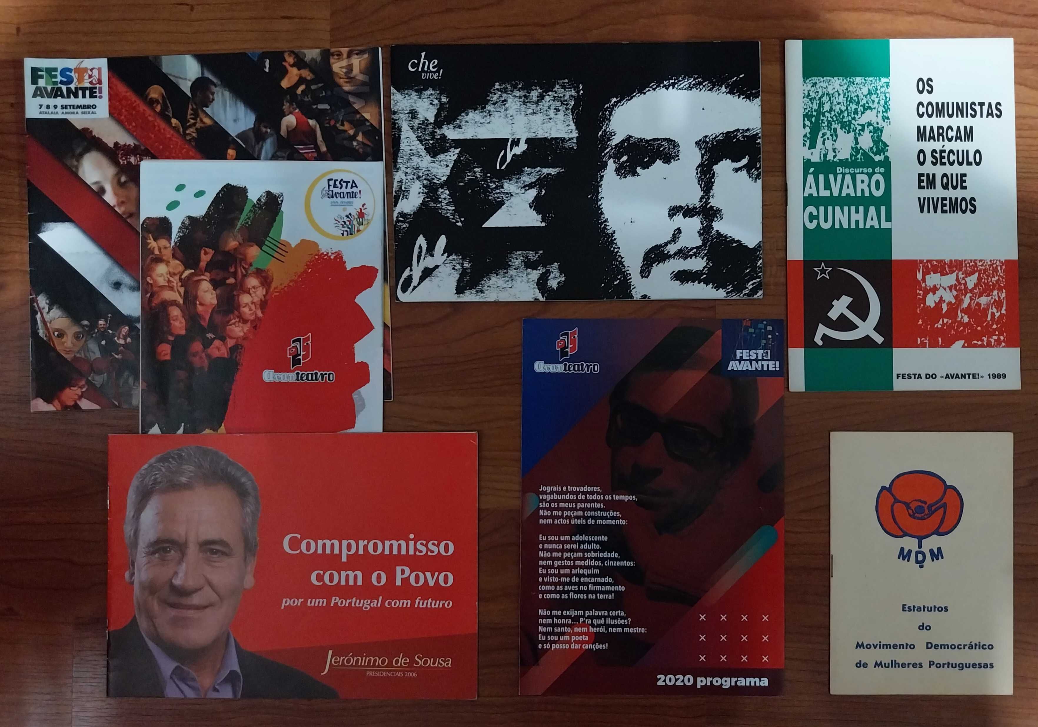 Brochuras e outros documentos Partido Comunista e Festa do Avante