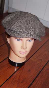 Kaszkiet Street One Peaky Blinders Newsboy Roz. 55 cm Jodełka Brązowy