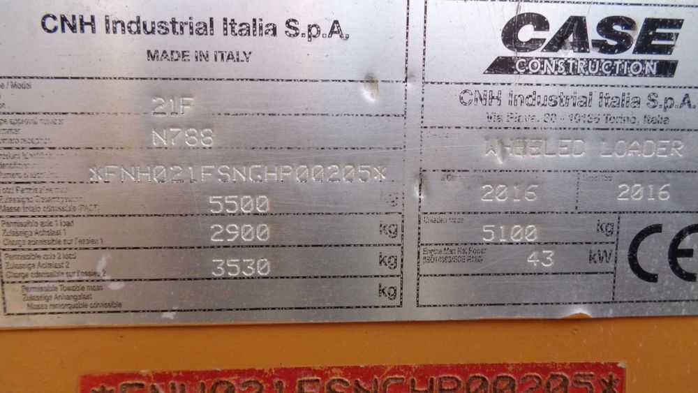 Ładowarka Case 21F 2016r. sprowadzona 5535 Mtg JCB ATLAS