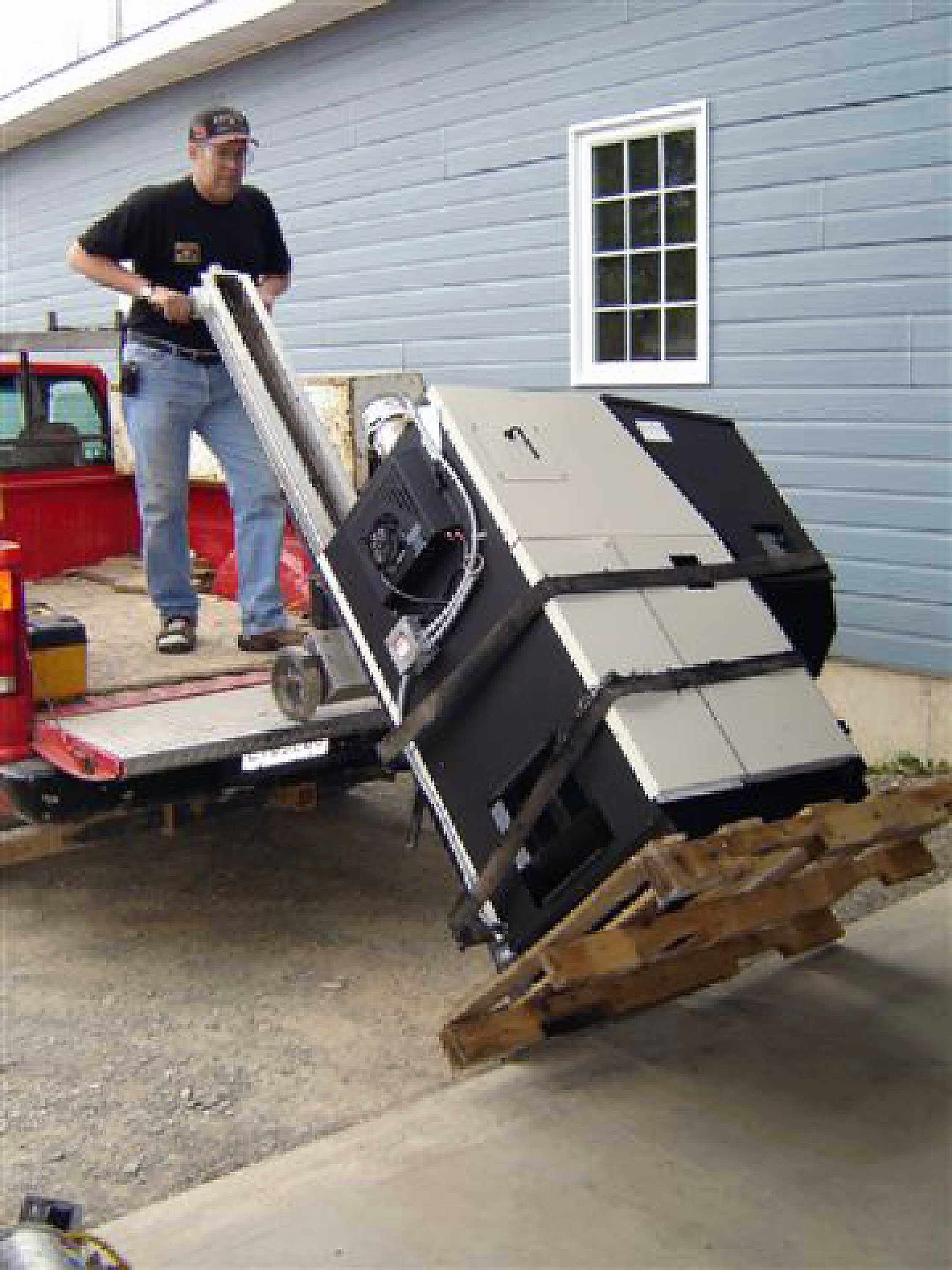 Schodołaz towarowy elektryczny PowerMate L1B 295 kg, wózek schodowy