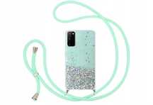 pepmune etui samsung galaxy s20 fe z paskiem, brokatem