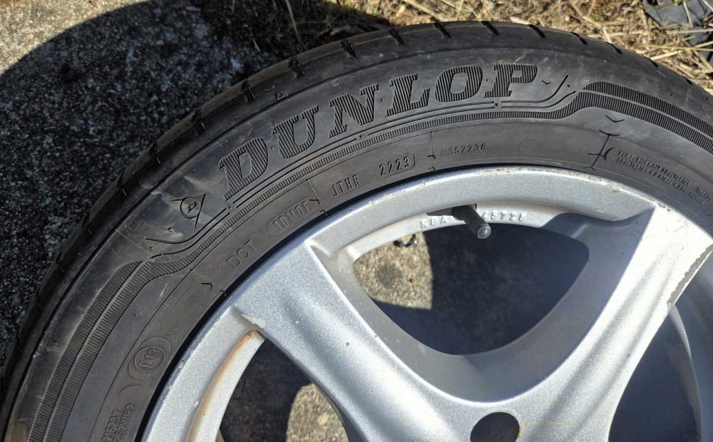 4 jantes RONAL 16  5 x 112 com pneu dunlop 205/55R16