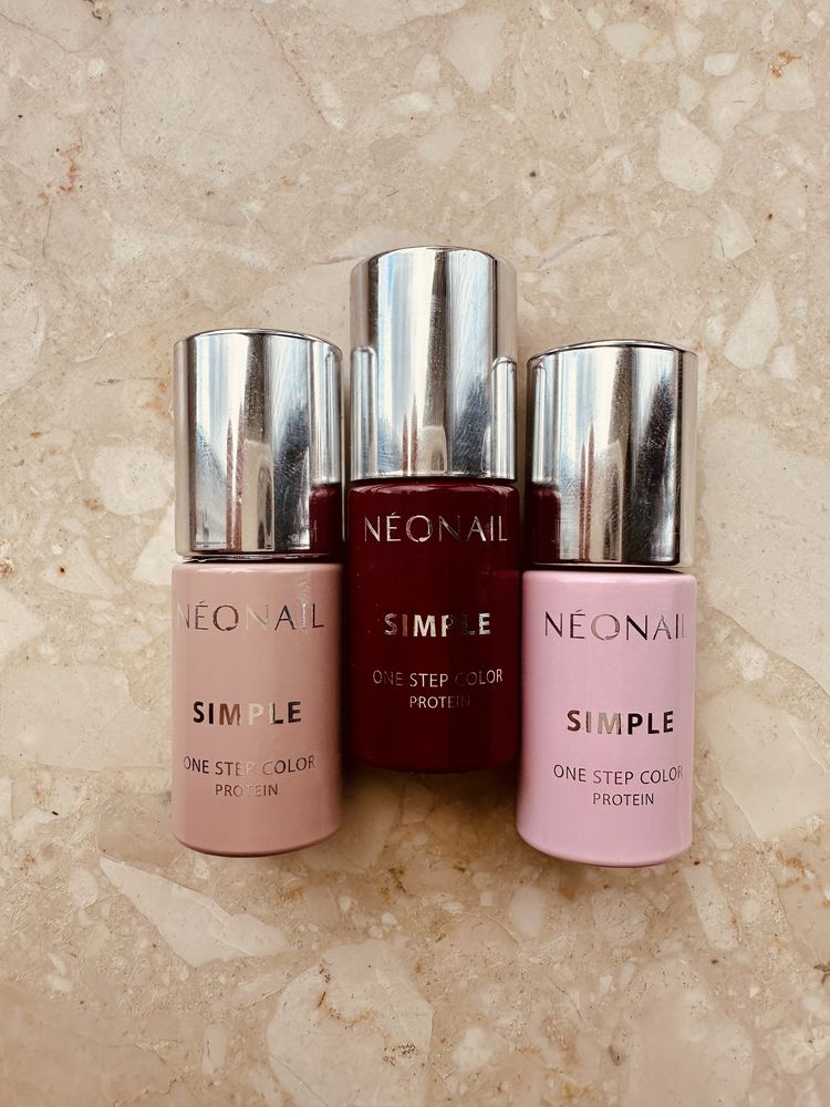3x lakier Neonail Simple NOWE