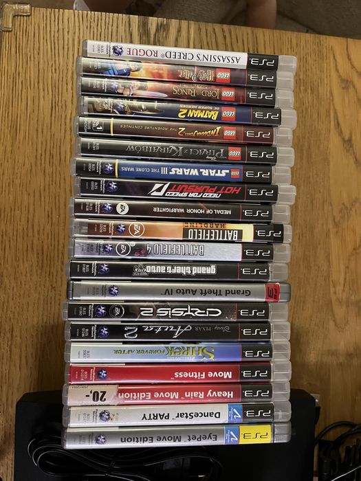 Playstation 3 slim 320gb + move + 20 gier!