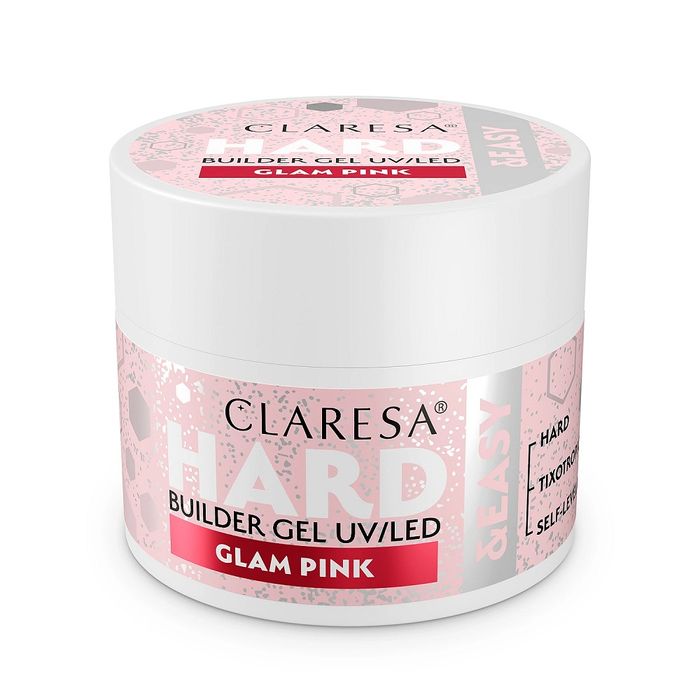 Claresa Hard&Easy Builder Gel żel budujący Glam Pink 45g