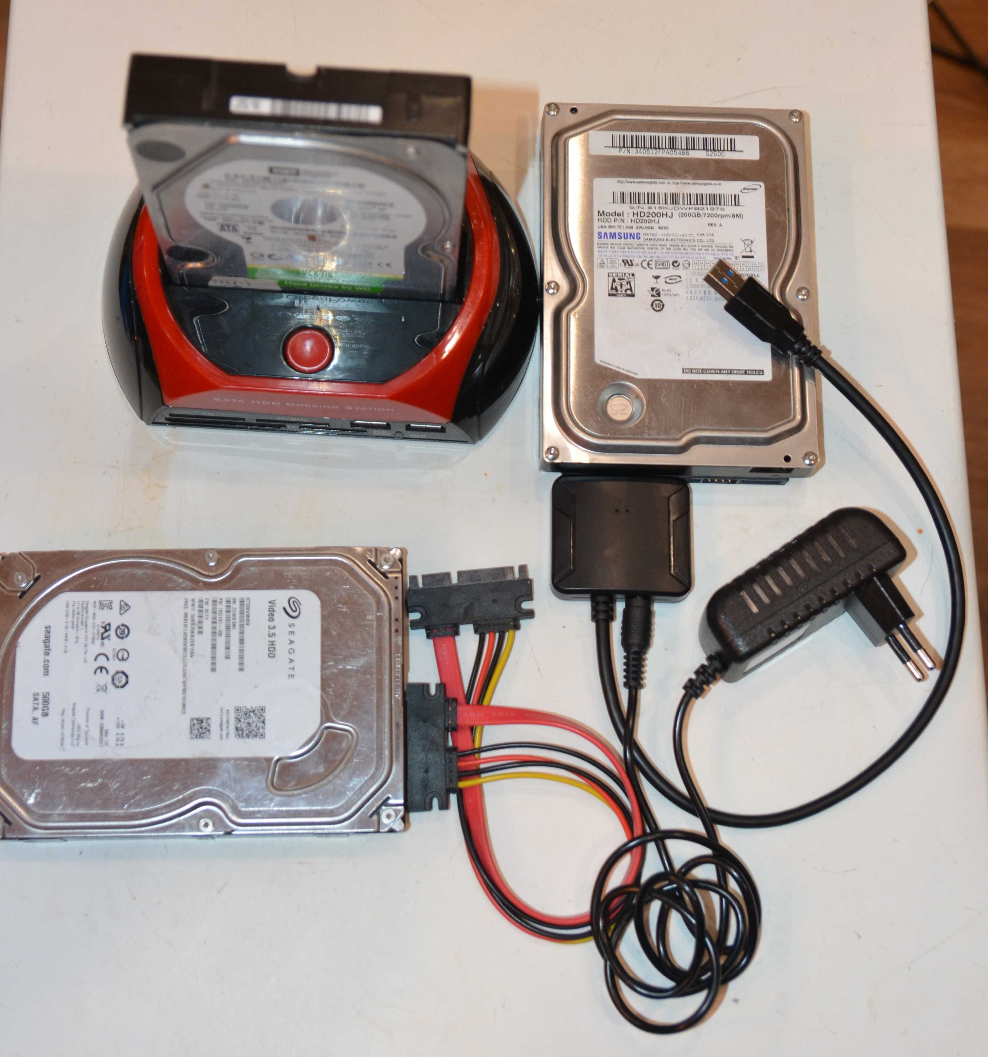 Dysk HDD 3,5" 2,5" ATA SATA adaptery pamięci taśmy kieszeń SSD M2 NVMe