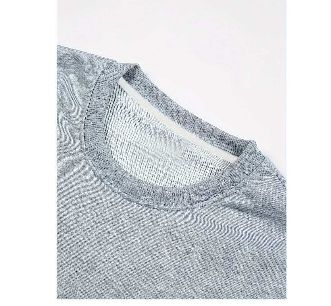 Bluza męska sweter nadruk z przodu nowa/L
