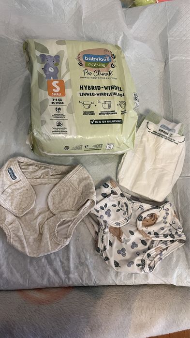 Екопідгузки Babylove трусики багаторазові розмір S вкладиші до них