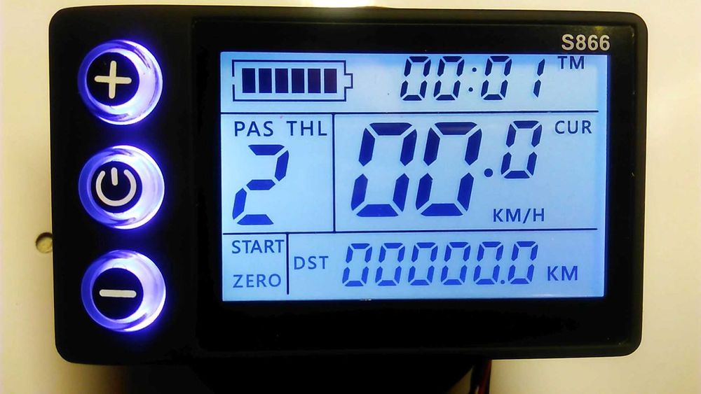 Контроллер 36/48В 350W с дисплеем + Ручки тормоза + Курок газа + Бокс
