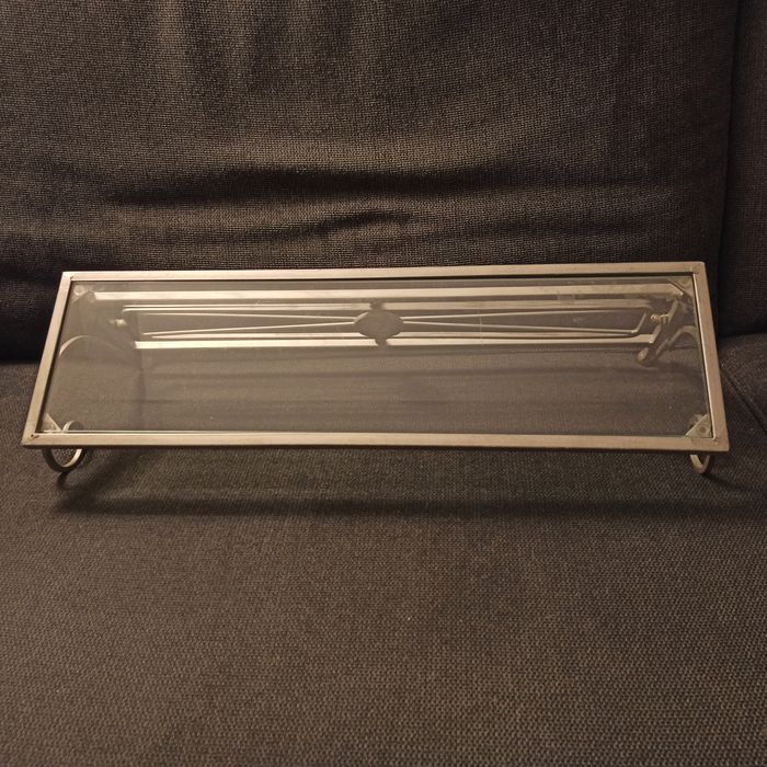 Stylowa metalowa szklana półka wiszącą 55x16 cm pod lustro