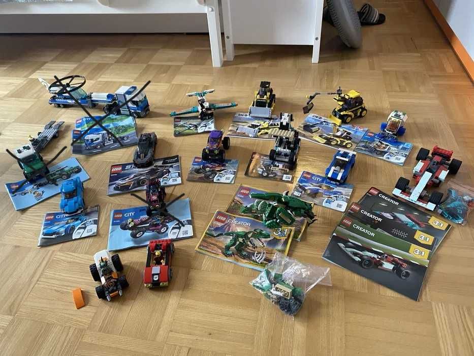 Zestawy lego city, technic i ninjago