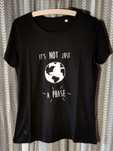 T-shirts "Não Era Apenas Uma Fase" pretas mulher II