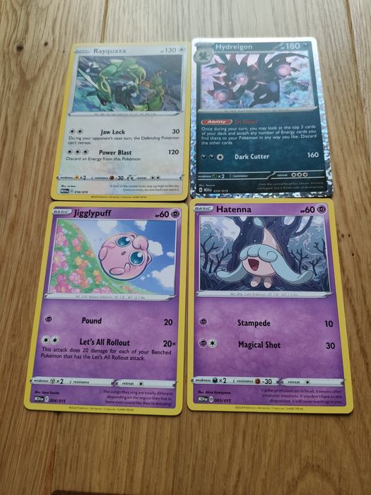 5 Kart pokemon / 39 / 384 / 636 / 856 / Energie
