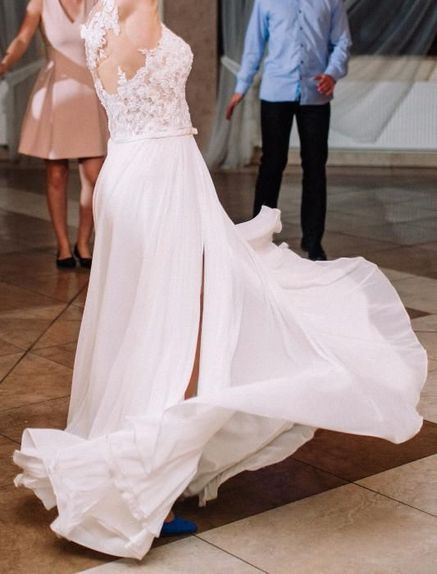 Piękna suknia ślubna, własny projekt.