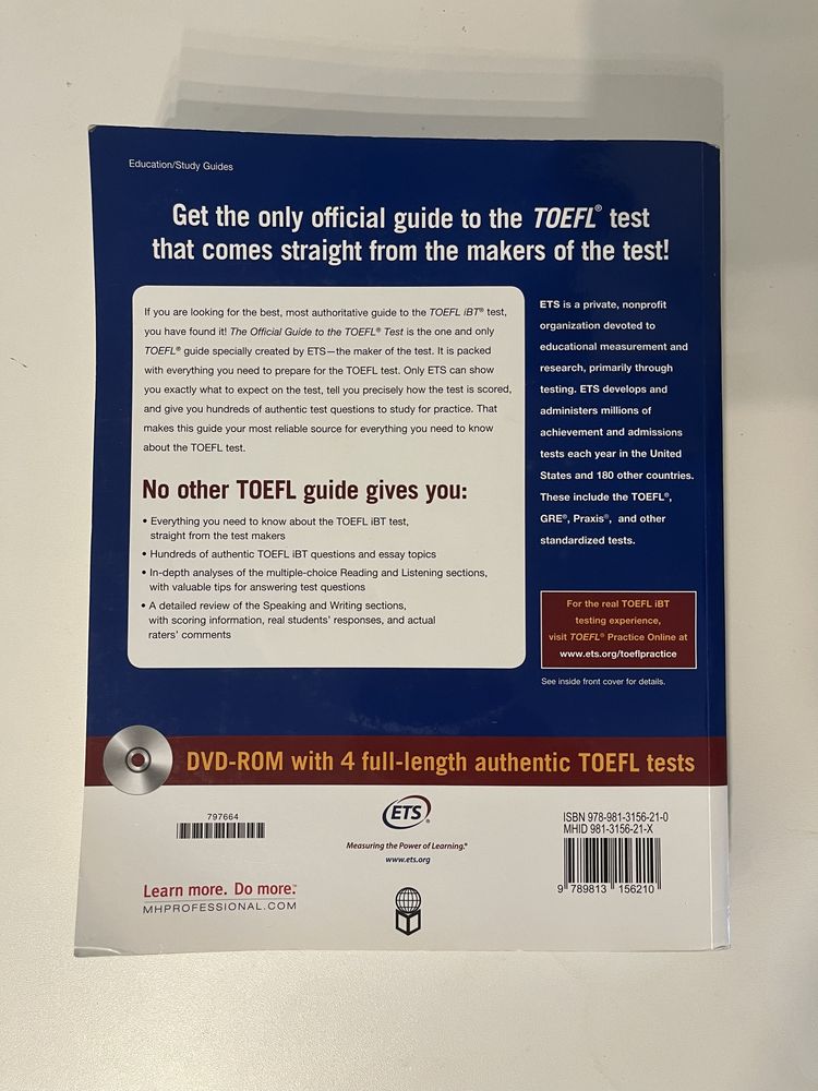 The Official Guide to the TOEFL Test 5th edition podręcznik