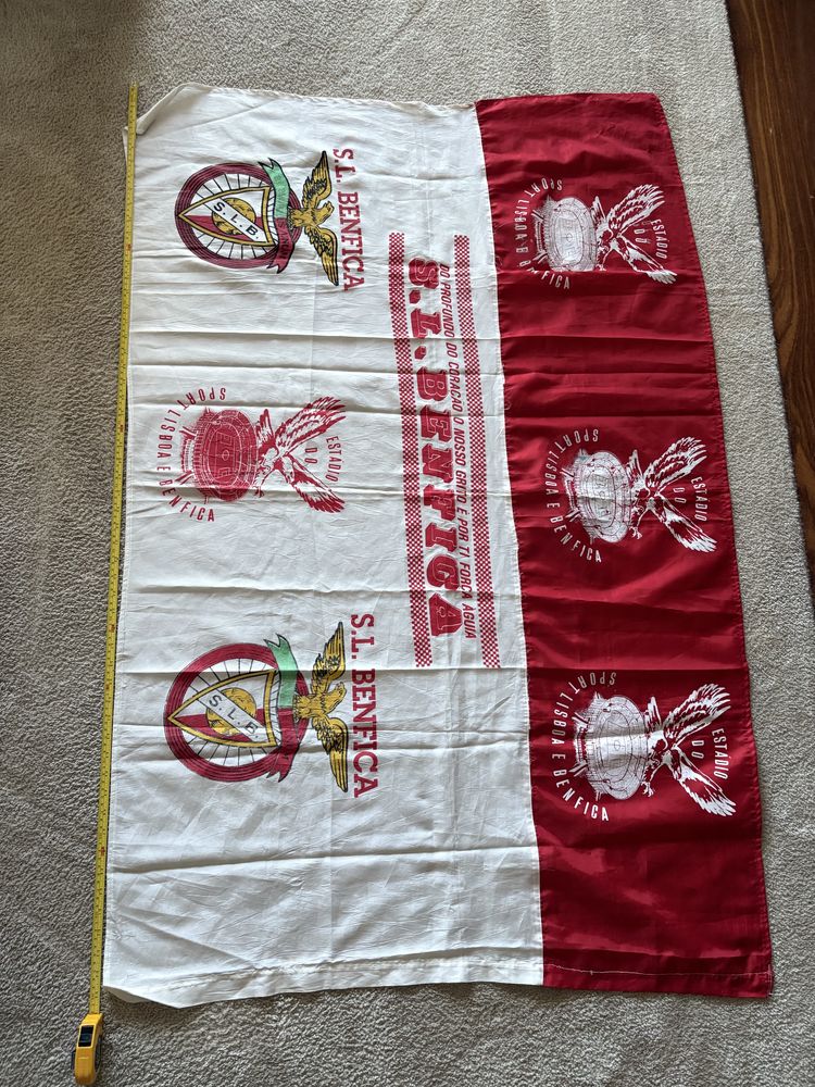Bandeira antiga grande - Benfica (com Estádio da Luz)