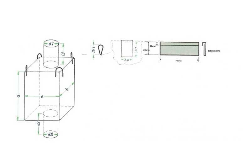 Nowy bigbag typ C 1100 l/1 T