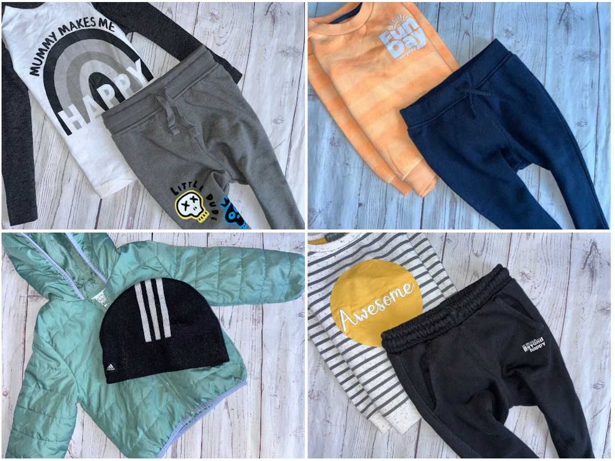 r.92-98 Mega paka 59szt zestaw ubranek dla Synka chłopca perełki nike
