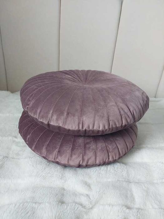 Poduszki dekoracyjne siedziska ciemny róż 2szt. 40cm