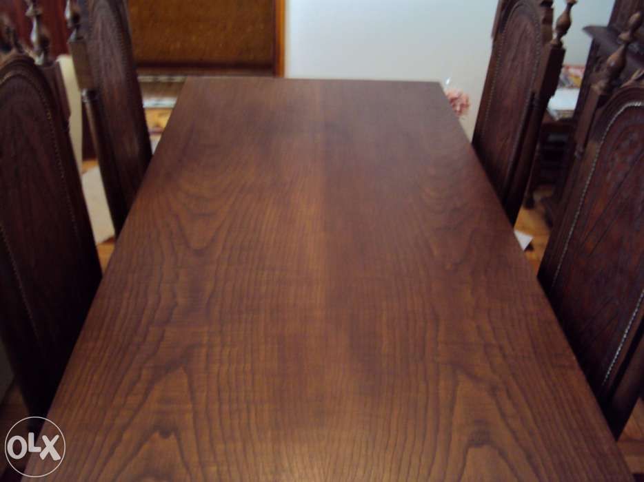Mesa Renasceça / Século com gavetas e extensível