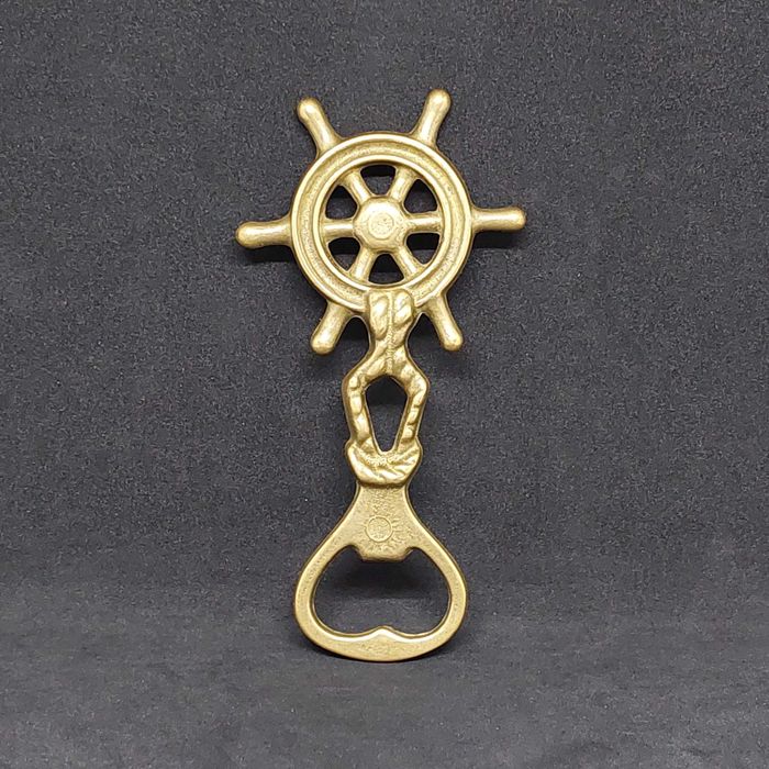 Корабельный ШТУРВАЛ открывалка ИДОЛ теннисная РАКЕТКА бронза ОВЕН