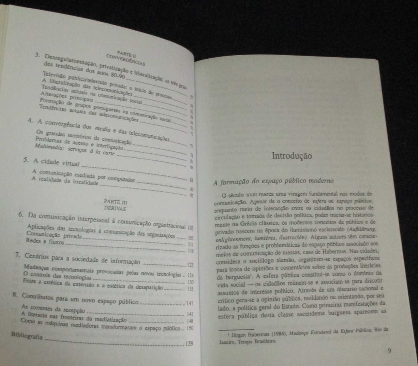 Livro Os Novos Media e o Espaço Público Rogério Santos