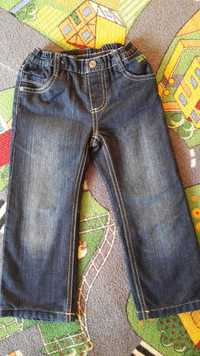 Spodnie jeansy lupilu 98 jak nowe ocieplane