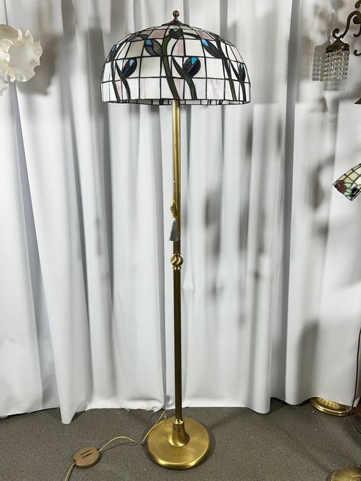 Tiffany Торшер Лампа Світильник Бронза Латунь Вінтаж Антикваріат