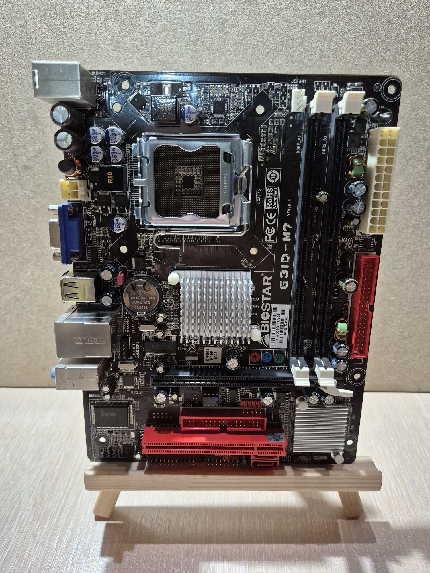 Материнські плати Biostar G31D-M7 ver:8.4, s775, G31, 2×ddr2