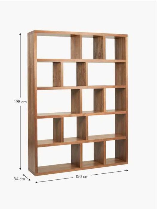Regał na książki z fornirem z drewna orzechowego Portlyn (Westwing)
