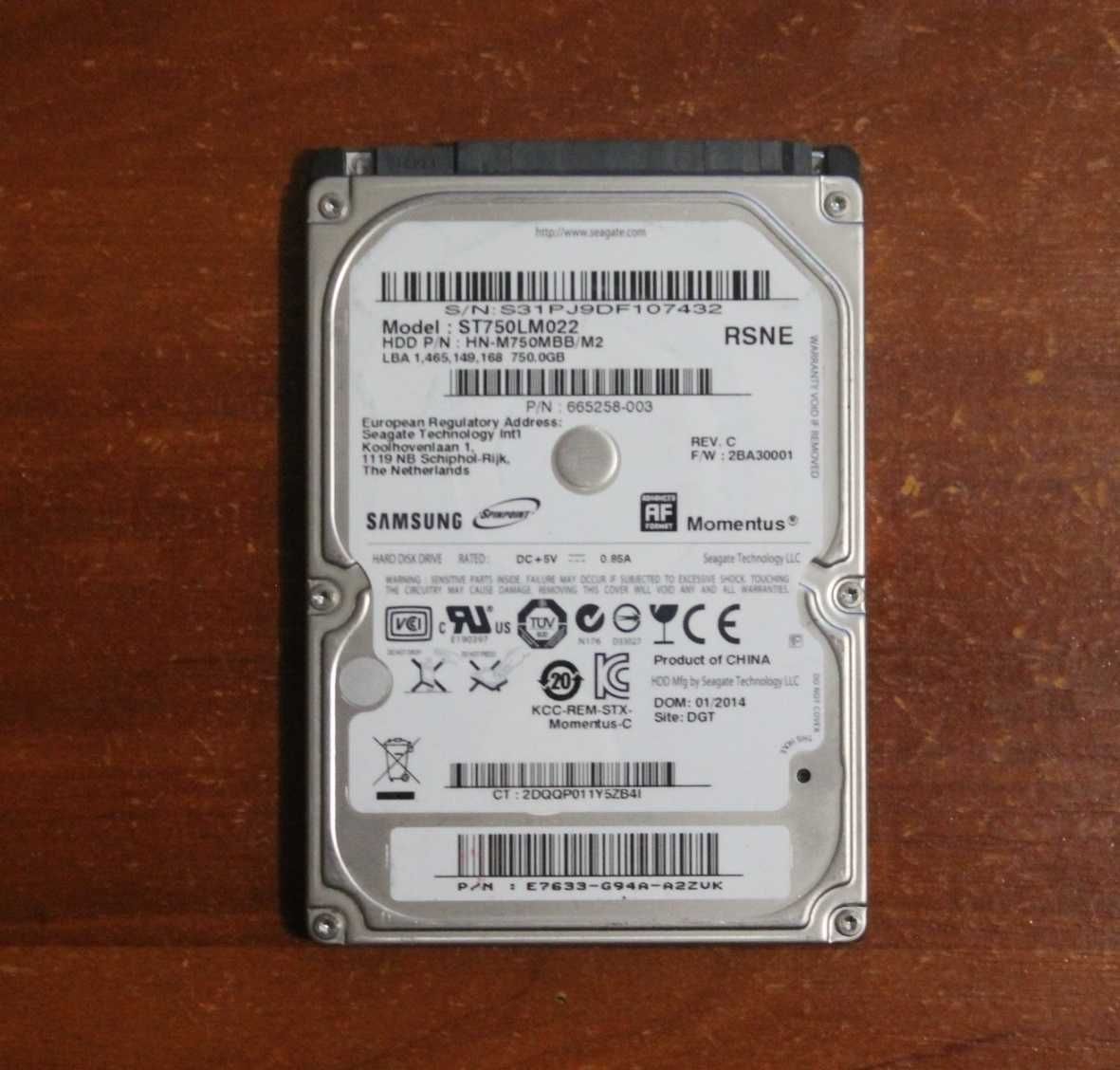 Жесткий диск HDD Samsung 750 гб.