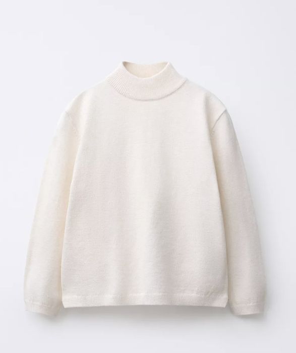 Dzianinowy sweterek z półgolfem Zara 116