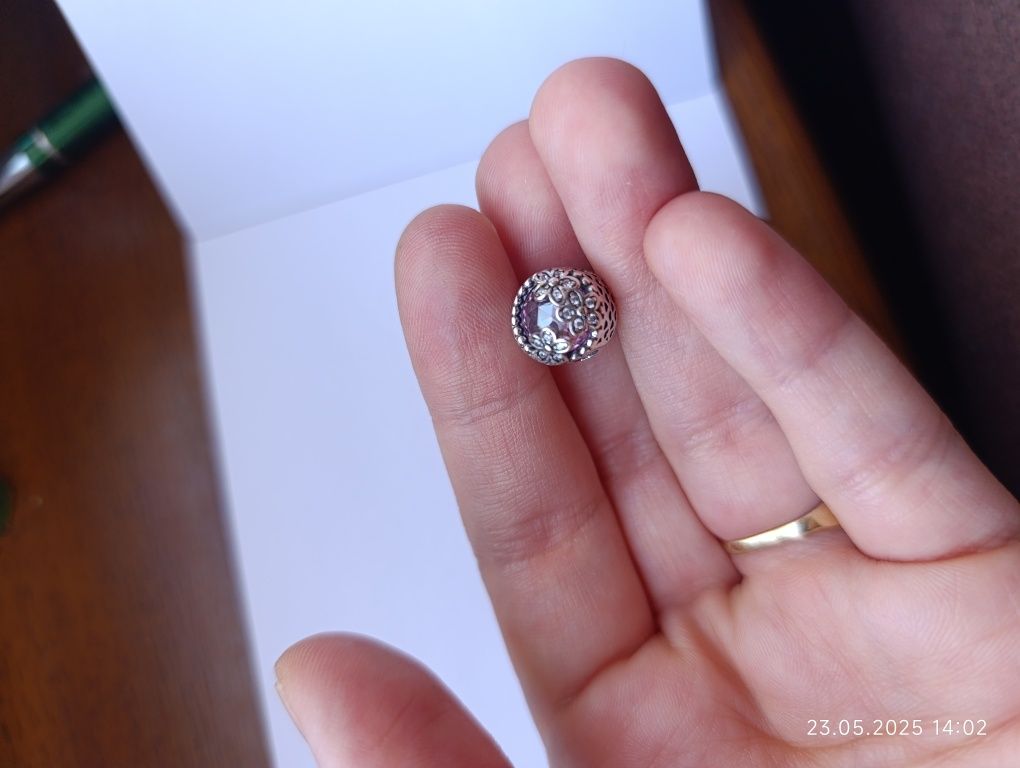 Nowe Charms 925 zawieszka różowe stokrotki kwiatki pasuje do pandora
